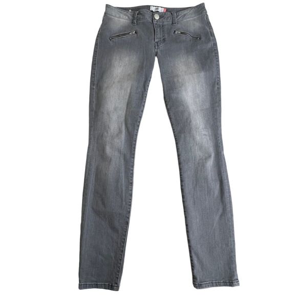 Cabi Womens Gray Low Rise Zip‎ Pockets Skinny Fit Jeans 6 - Picture 2 of 8